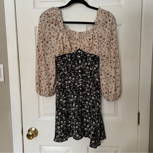 Kiss The Sky floral mini dress